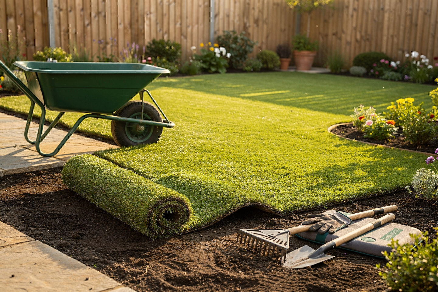 Gartenbau, Gartengestaltung, Gartenpflege und Rollrasen Verlegen – Kundenstimmen zu Galabau De Wit