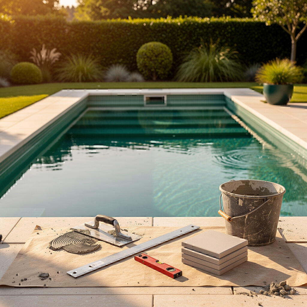 Privatkunden erhalten vom Modell bis zur ersten Wassertiefe Poolbau von Galabau De Wit