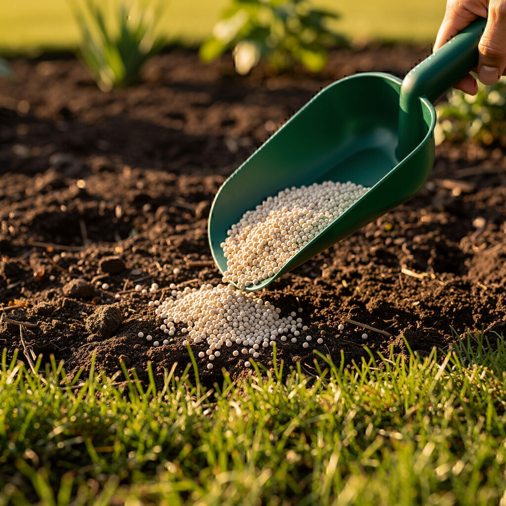 Basis für einen gesunden Garten aus Boden, Dünger und Rasen von Galabau De Wit