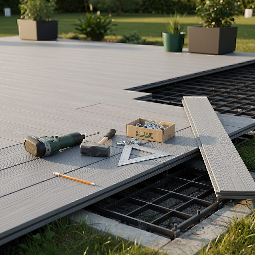 Terrasse bauen mit WPC-Dielen und passender Unterkonstruktion – Galabau De Wit