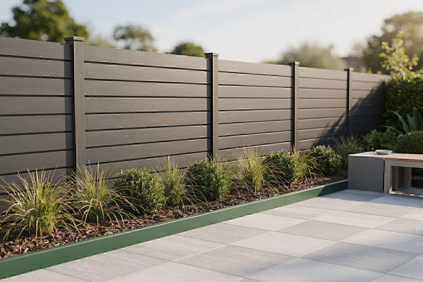 Zaunbau mit WPC und Terrassenbau – Galabau De Wit